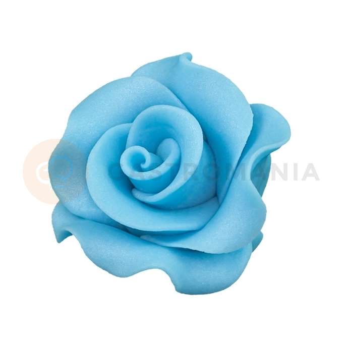 Kvet ruže &quot;L&quot; z cukru 6 cm, modrá | MAGMART, R L