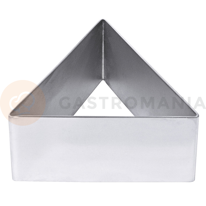 Nerezový ráfik na čokoládovú penu 85x40 mm v tvare trojuholníka | CONTACTO, 681/085