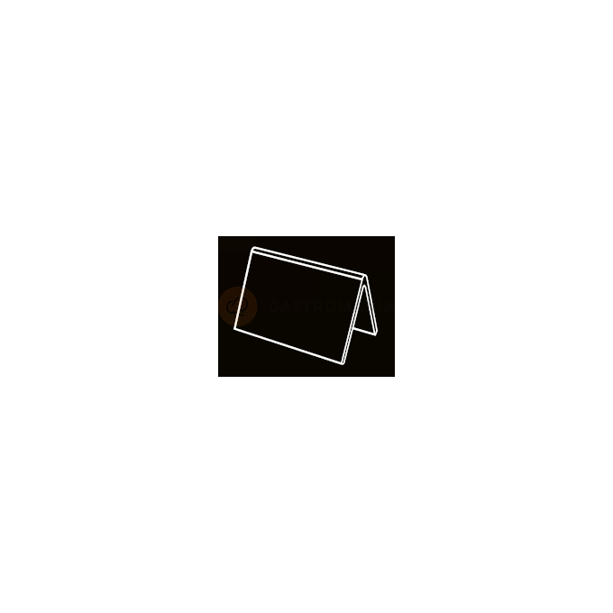 Samostatne stojaca plastová tabuľka, 85x50,5 mm, 10 ks - 10SA001N | MARTELLATO, Total Black