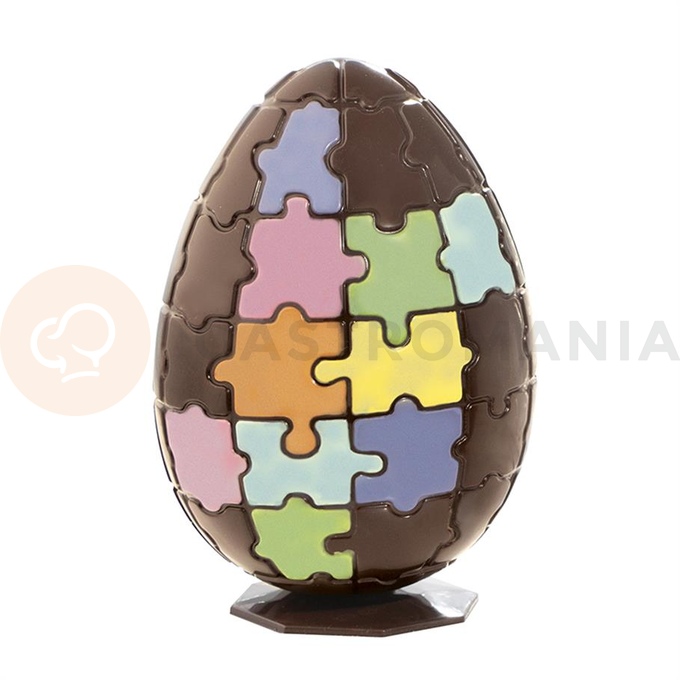 Termotvarovaná forma na čokoládová vajcia 3D, 105x150 mm - 20U500 | MARTELLATO, Puzzle