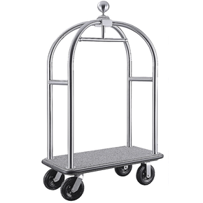 Hotelový vozík na zavazadlá 1100x610x1910 mm, inox | CONTACTO, 1650/112