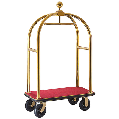 Hotelový vozík na zavazadlá 1100x610x1910 mm, zlatý | CONTACTO, 1652/115