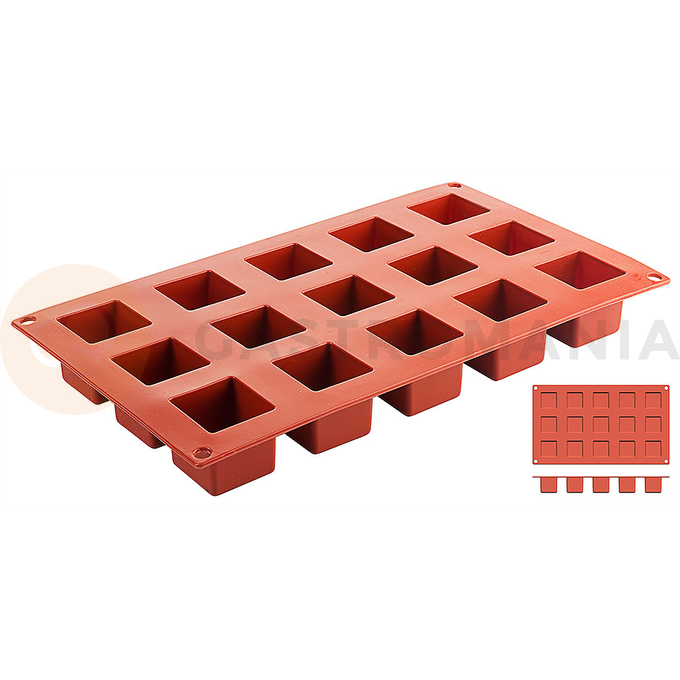 Silikonová forma na pečenie, kocky s rozmerom 35x35 mm | CONTACTO, 6644/035