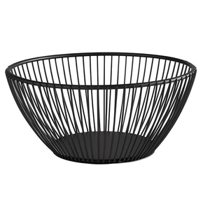 Guľatý kovový kôš, priemer 17,5 cm | APS, Svart