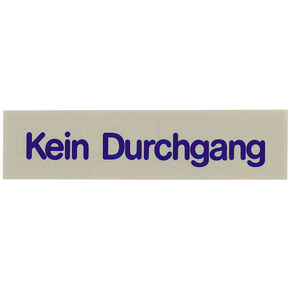 Tabuľka &quot;Kein Durchgang&quot;, šedá | CONTACTO, 7673/008