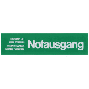 Tabuľka &quot;Notausgang&quot;, zelená | CONTACTO, 7673/006