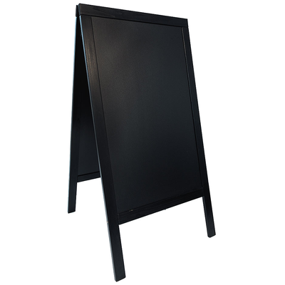 Informačná tabuľa drevená 680x120 mm, čierna | CONTACTO, 7696/125