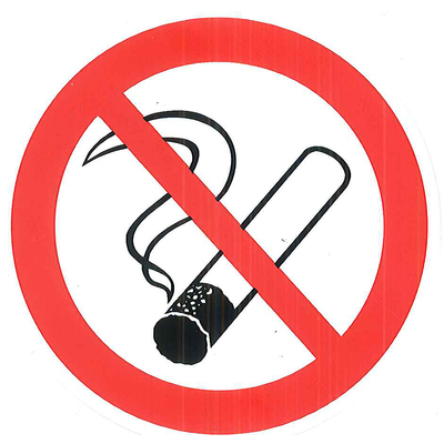Samolepiaca tabuľka, piktogram &quot;zákaz fajčenia&quot; 80 mm | CONTACTO, 7658/080