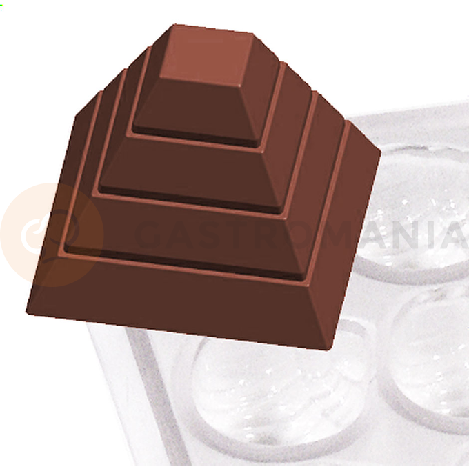 Polykarbonátová podložka na čokoládu, pyramína | CONTACTO, 6751/014