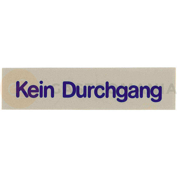 Tabuľka &quot;Kein Durchgang&quot;, šedá | CONTACTO, 7673/008