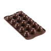 Forma na pralinky a čokoládky - 15x 9 ml - SCG52 Choco Spiral | SILIKOMART, EasyChoc 3D Choco