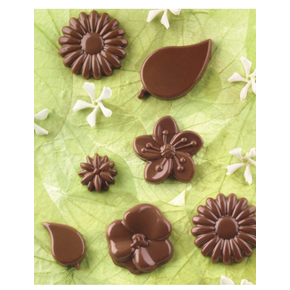 Forma na pralinky a čokoládky - rastliny, 12x - SCG44 Choco Garden | SILIKOMART, EasyChoc 3D Choco