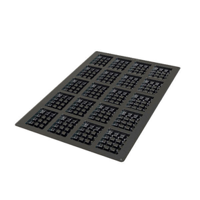 Silikónová forma 600x400 mm SQ052 Waffel Square, 20x 113 ml, 95x70x24 mm | SILIKOMART, 60x40 Sessanta Quaranta