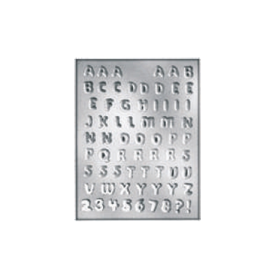 Forma na pralinky a čokoládky - písmená a čísla, 67x - 9014241 Alfabeto-Numeri | SILIKOMART, EasyChoc