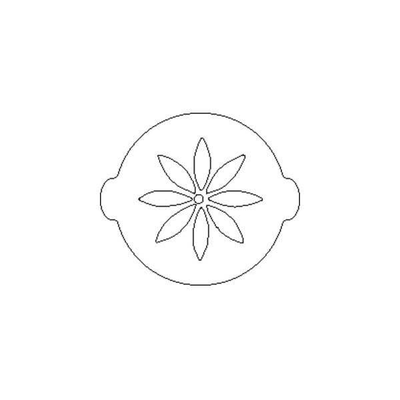 Plastová šablóna na zdobenie, kvet - ACC064 | SILIKOMART, 70.011.99.0060