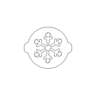 Plastová šablóna na zdobenie, snehová vločka - ACC067 | SILIKOMART, 70.010.99.0060