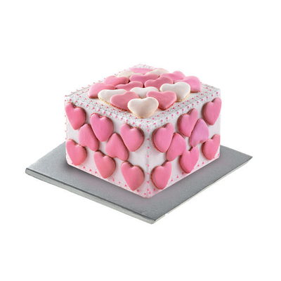 Podložka pod torty a zákusky štvorcová čierna - 25x25 cm | SILIKOMART, Cake Cardboard Drums Square