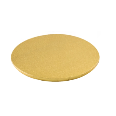 Podložka pod torty a zákusky okrúhla zlatá - 20 cm | SILIKOMART, Cake Cardboard Drums Round