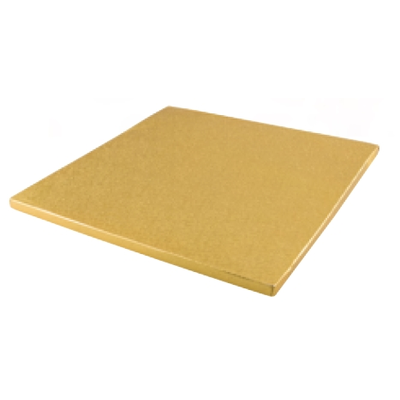 Podložka pod torty a zákusky štvorcová zlatá - 35x35 cm | SILIKOMART, Cake Cardboard Drums Square