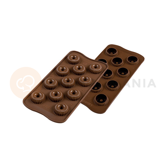 Forma na pralinky a čokoládky - 11x 9 ml - SCG49 Choco Crown | SILIKOMART, EasyChoc 3D Choco