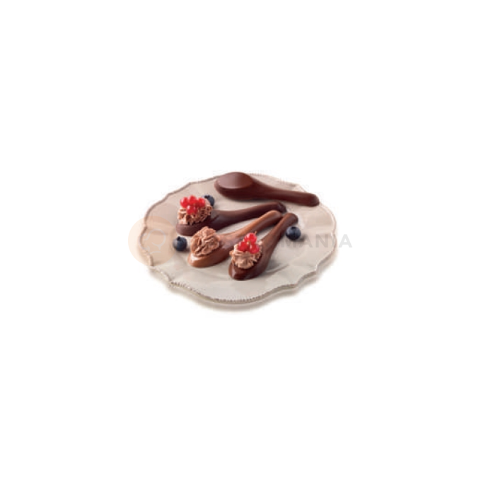 Forma na pralinky a čokoládky - lyžičky, 8x 120x35x12 mm, 19 ml - SF142 My Chocolate Spoon | SILIKOMART, EasyChoc