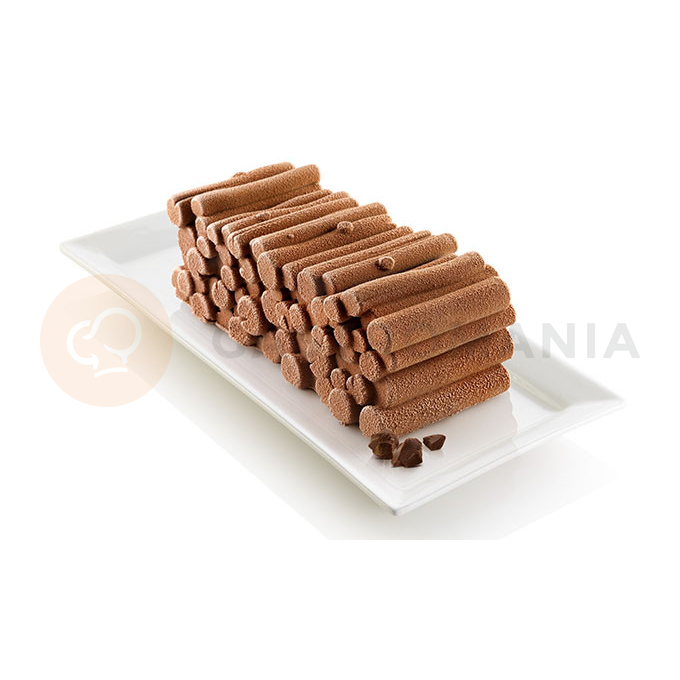 Forma na torty, rolády a zmrzlinové dezerty- drevené trámy 240x100x83 mm | SILIKOMART, Foret