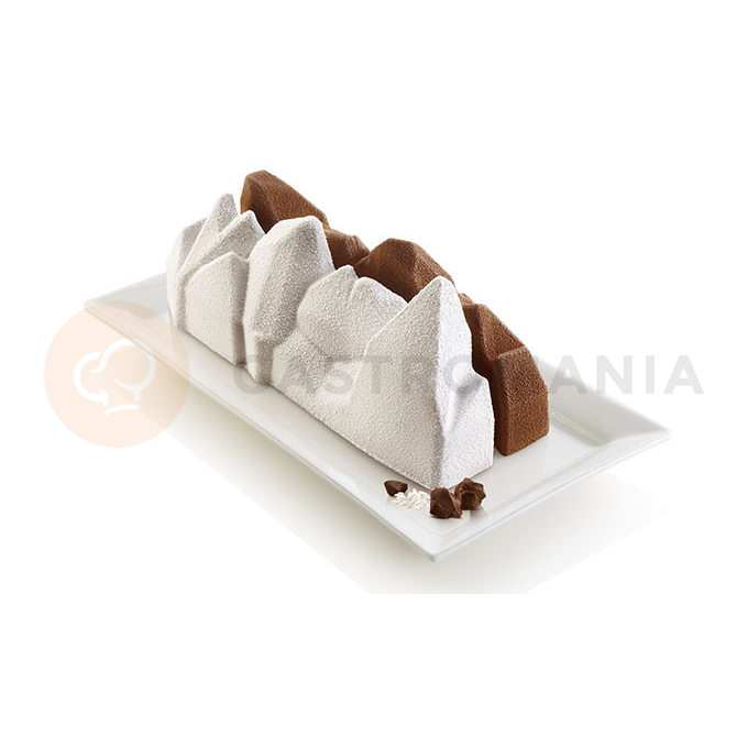 Forma na torty, rolády a zmrzlinové dezerty- hory  250x92x87 mm | SILIKOMART, Artic