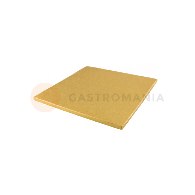 Podložka pod torty a zákusky štvorcová zlatá - 25x25 cm | SILIKOMART, Cake Cardboard Drums Square
