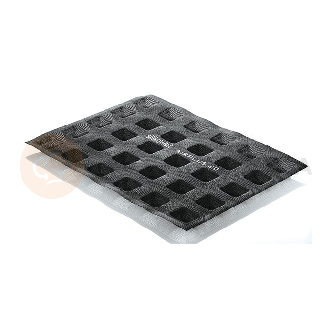 Silikónová forma na mini štvorcové zákusky, 30x 35x35x16 mm, 2 ks. | SILIKOMART, Air Plus 20 Square