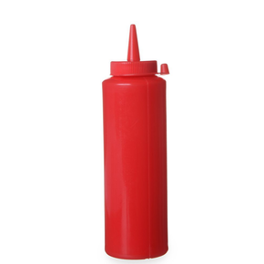 Červený zásobník na omáčky 0,35 l | HENDI, Kitchen Line