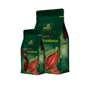 Horká čokoláda, extra silné kakao, Excellence, 55 %, 5 kg balenie | CACAO BARRY, CHD-R55EXEL-E4-U72