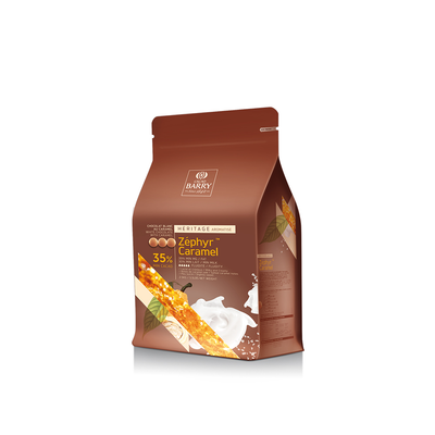 Biela čokoláda s karamelom - kuvertúra Zephyr Caramel&amp;#x2122; 35%, 5 kg balenie | CACAO BARRY, CHK-N35ZECA-E4-U70