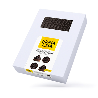 Dekorácia z horkej čokolády Wavy Chocoplates, obdĺžnik 250x360x2 mm - 12 ks. | MONA LISA, CHD-PS-22381E0-999