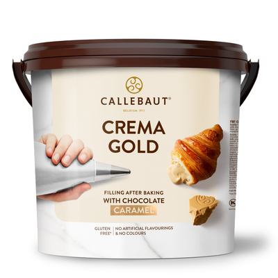 Krém na plnenie, karamelová čokoláda Crema Gold, vedro 5 kg | CALLEBAUT, FMF-GOLD35-651