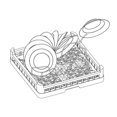 Zásuvka koša na hlboké taniere do umývačiek Lozamet | LOZAMET, PA-150
