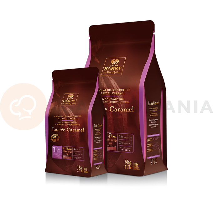 Karamelová čokoláda - kuvertúra Lactee Caramel&amp;#x2122; 31%, 2,5 kg balenie | CACAO BARRY, CHF-N31CARA-E4-U72