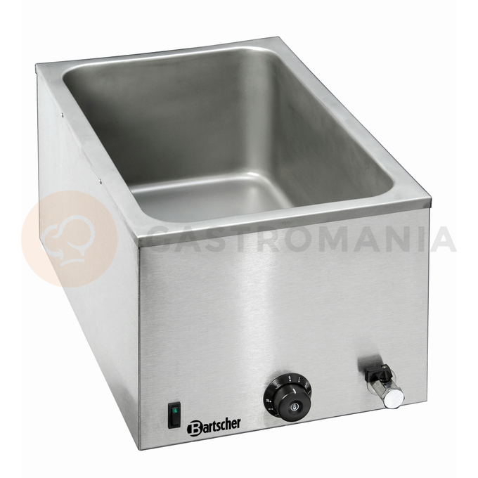 Vodný kúpeľ s kohútikom o rozmeroch GN 1/1, 355x550x295 mm | BARTSCHER, 200207